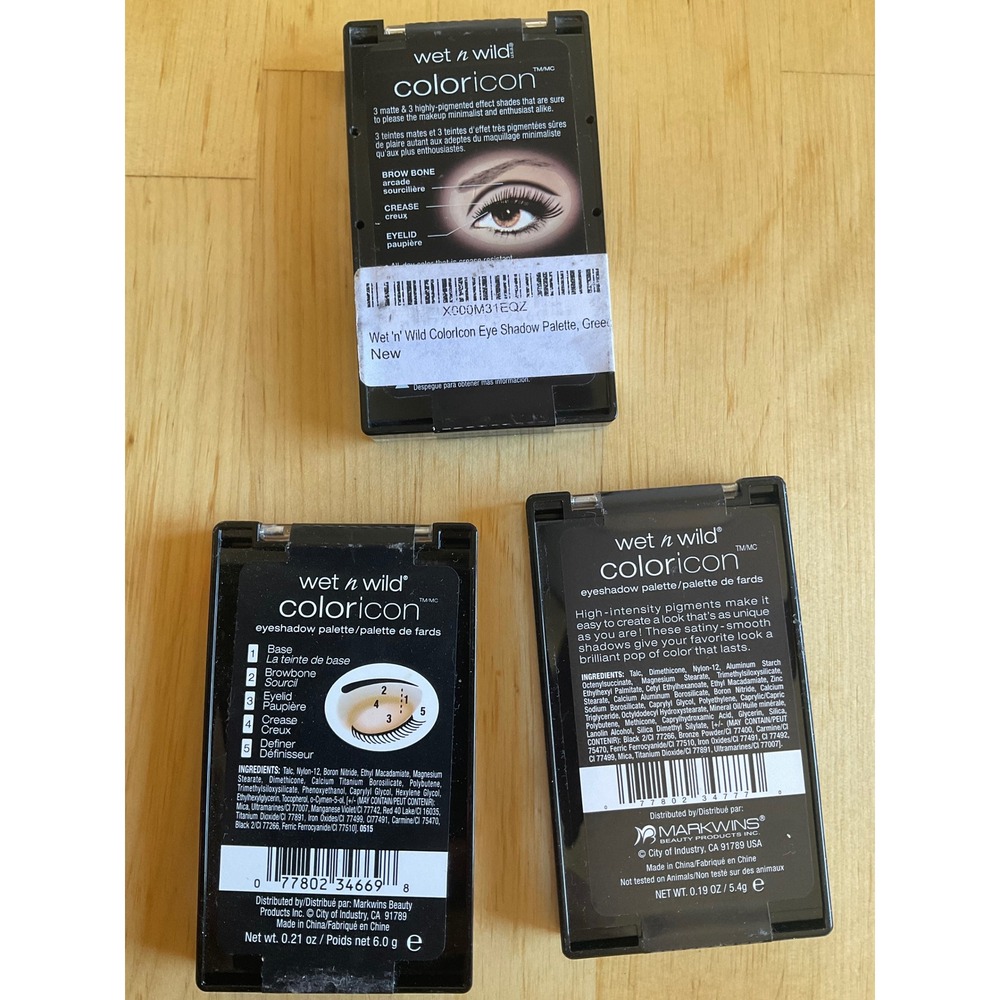 Wet n Wild Color Icon Eyeshadow Palette Lot 3 Greed Sphinx Minx Gal-lery - Picture 5 of 7